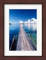 Framed Wooden Jetty Extending off Kadidiri Island, Togian Islands, Sulawesi