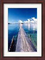 Framed Wooden Jetty Extending off Kadidiri Island, Togian Islands, Sulawesi