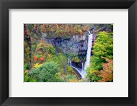 Framed Kegon waterfall of Nikko, Japan