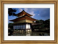 Framed Golden Pavilion, Zen Temple, Kinkakuji, Kyoto, Japan