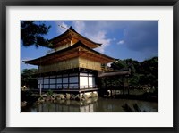 Framed Golden Pavilion, Zen Temple, Kinkakuji, Kyoto, Japan