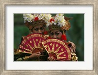 Framed Legong Dancers, Bali, Indonesia