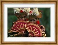 Framed Legong Dancers, Bali, Indonesia
