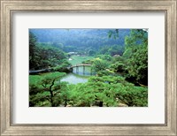 Framed Ritsurin Park, Takamatsu, Shikoku, Japan