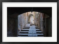 Framed Ancient street, old town, Jerusalem, Israel