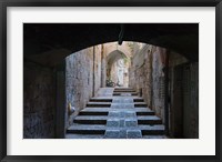 Framed Ancient street, old town, Jerusalem, Israel