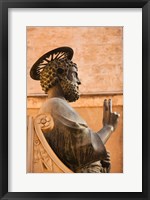 Framed Israel, Galilee, Tiberias, St Peters Parish, Statue