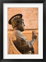 Framed Israel, Galilee, Tiberias, St Peters Parish, Statue