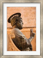 Framed Israel, Galilee, Tiberias, St Peters Parish, Statue