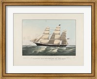 Framed Clipper Ship "Sovereign of the Seas", 1852