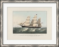 Framed Clipper Ship "Sovereign of the Seas", 1852