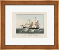 Framed Clipper Ship "Sovereign of the Seas", 1852