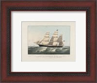 Framed Clipper Ship "Sovereign of the Seas", 1852