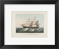 Framed Clipper Ship "Sovereign of the Seas", 1852