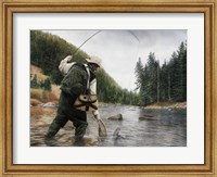 Framed Fishing the Gallatin