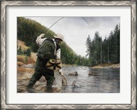 Framed Fishing the Gallatin