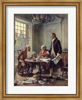 Framed Writing the Declaration of Independence, 1776