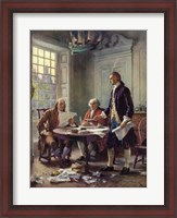 Framed Writing the Declaration of Independence, 1776