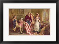 Framed Betsy Ross, 1777