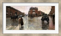 Framed Rainy Day, Boston, 1885