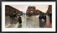 Framed Rainy Day, Boston, 1885