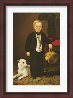 Framed Boy with Dog