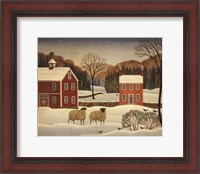 Framed Winter Sheep I