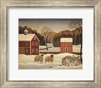 Framed Winter Sheep I