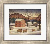 Framed Winter Sheep II