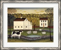 Framed White Farm