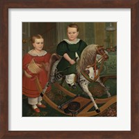 Framed Hobby Horse, ca. 1840