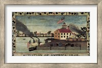 Framed Situation of America, 1848