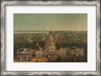 Framed View of Washington City, c. 1869