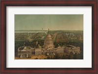Framed View of Washington City, c. 1869