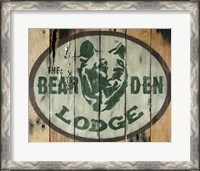 Framed Bear Den Lodge