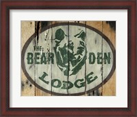 Framed Bear Den Lodge
