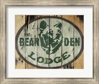 Framed Bear Den Lodge
