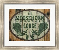 Framed Moosehorn Mountain Lodge
