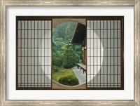 Framed Tea House Window, Sesshuji Temple, Kyoto, Japan