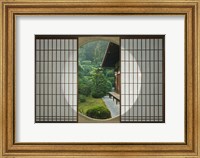 Framed Tea House Window, Sesshuji Temple, Kyoto, Japan