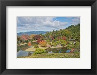 Framed Yokuryuichi Pond, Shugakuin Imperial Villa, Kyoto, Japan