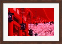 Framed Heian Shrine in Spring, Shinto, Kyoto, Japan