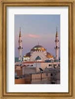 Framed Jordan, Kings Highway, Madaba, Town view with mosque