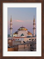Framed Jordan, Kings Highway, Madaba, Town view with mosque