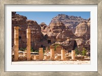 Framed Great Temple, Petra, UNESCO Heritage Site, Jordan