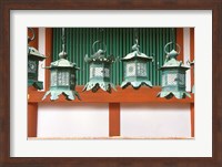 Framed Kasuga Lanterns, Kasuga Shrine, Nara, Japan