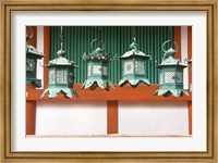 Framed Kasuga Lanterns, Kasuga Shrine, Nara, Japan