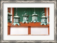 Framed Kasuga Lanterns, Kasuga Shrine, Nara, Japan