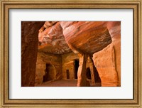Framed Jordan, Petra, Exterior Siq, Tombs