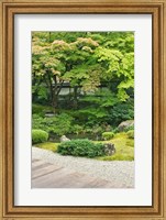 Framed Sennyuji Temple Garden, Kyoto, Japan
